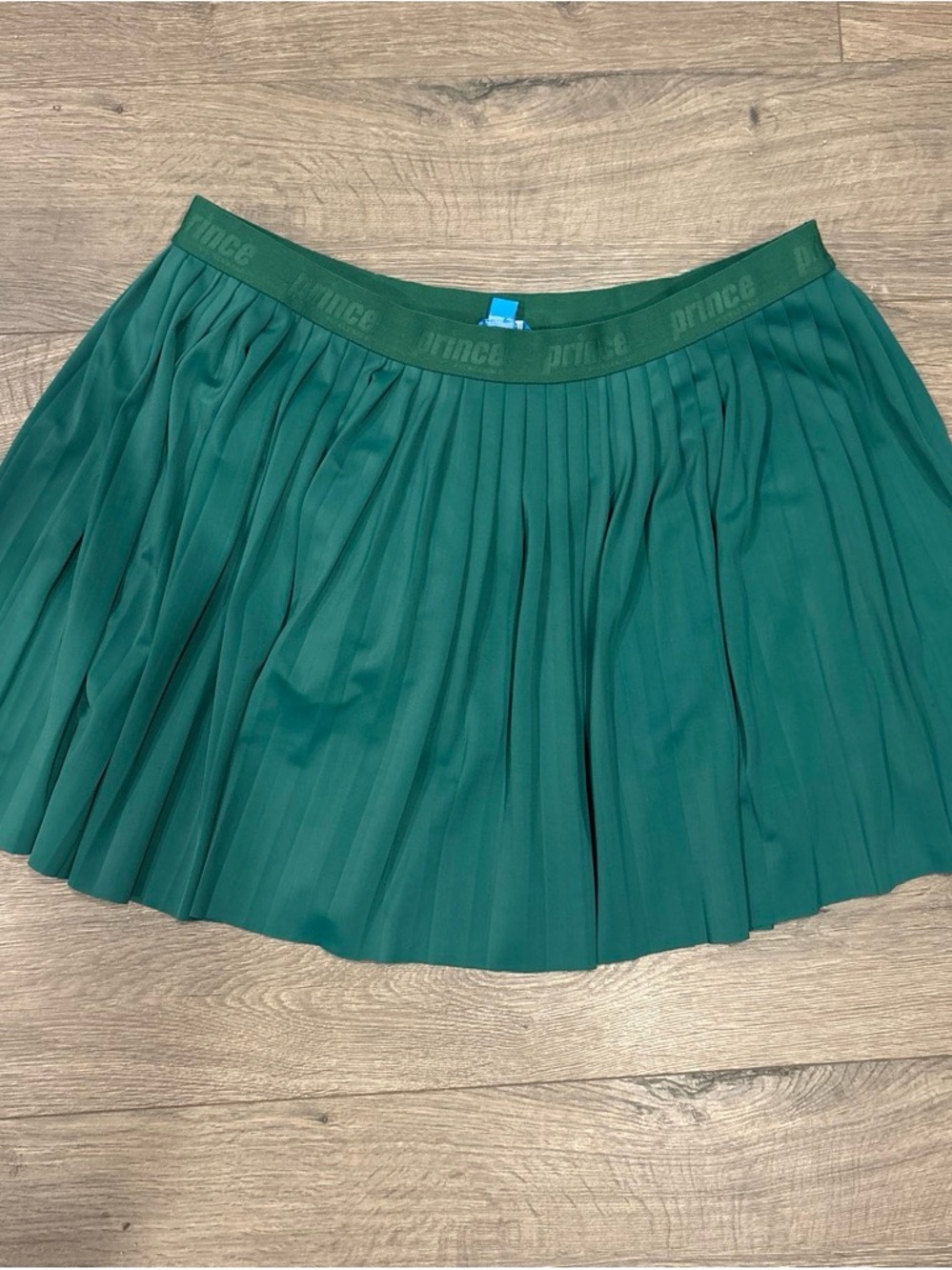 Prince Teal Green Pleated Skater Skirt